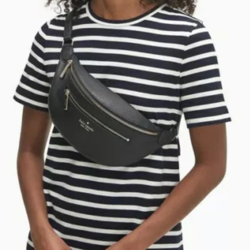 Kate spade Leila belt bag black Fanny pack new adjustable strap new - Picture 10 of 10